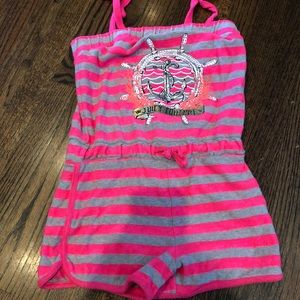 Juicy Couture Girls terry cloth romper-M